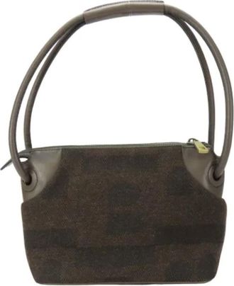 Bally Tweedehands leren handtassen - Dames - Vintage Handtas - Bruin - ONE Size - Wol - Vintage