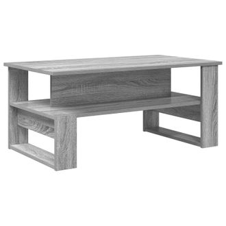 vidaXL Mesa De Caf&eacute; Gris Sonoma 90 X 50 X 40 Cm Madera De Ingenier&iacute;a Vidaxl