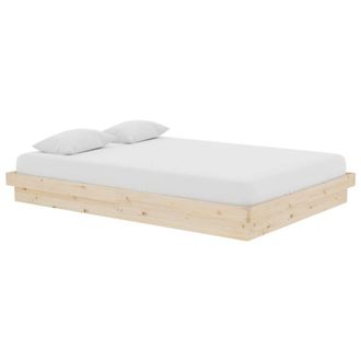 Berkfield Home Beautiful 819907 Bed Frame without Mattress Solid Wood 140x200 cm in Light Tan