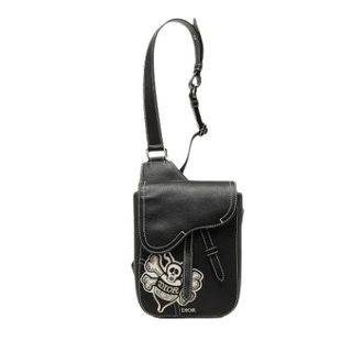 Dior Pre-owned Vintage Crossbody Bag - Dames - Pre-owned - Zwart - Maat: ONE Size Leer