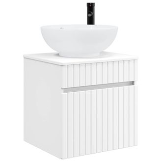 vidaXL Vanidad De Lavabo Montada En La Pared Blanco Vidaxl