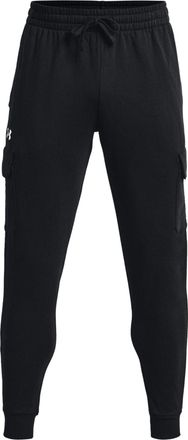 Under Armour Rival Fleece Cargo Joggers Black White 1382134-001
