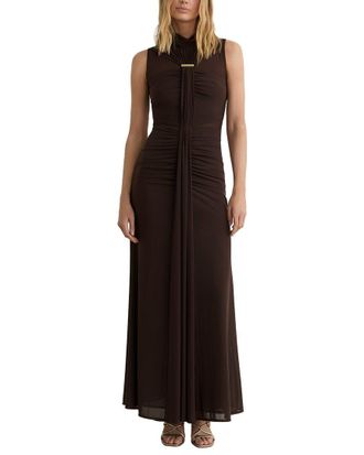Reiss Colette Ruched Sleeveless Maxi Dress