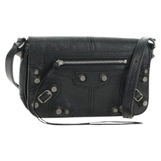 Balenciaga Pre-owned Cross Body Bags, female, Black, Size: ONE SIZE Pre-owned Vintage Shoulder Bag