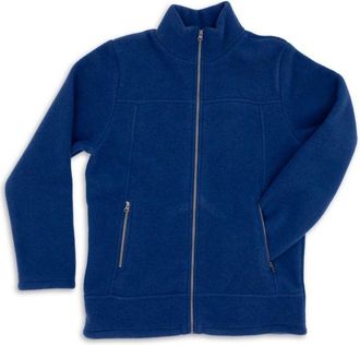 Engel Herren-Jacke mit Rei&szlig;verschluss an den Taschen Wolljacke f&uuml;r Herren | blau