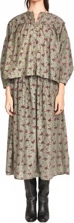 Mirth Oslo Blouse In Shadow Kudzu