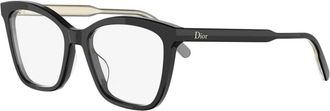 Dior DioRibbon O Optisch Montuur - unisex - Accessoires - Zwart - Maat: 53 MM