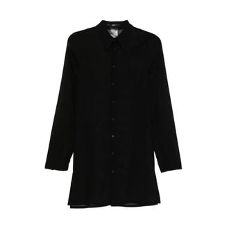 SAPIO Camicia Lunga Shirt Dress - female - SAPIO - Shirt Dresses - Black - XS - Dresses