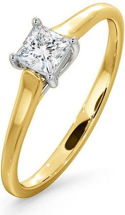 The Diamond Store Certified Lucy 18K Gold Diamond Engagement Ring 0.33CT-G-H/SI