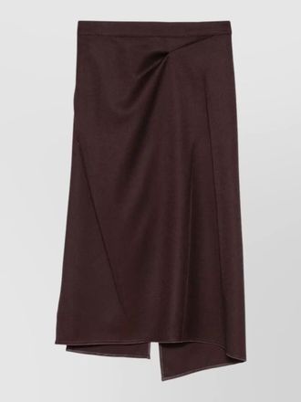 Victoria Beckham tailored midi skirt high waist draped