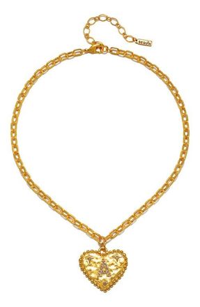 Sequin The Celeste Initial Pendant Necklace in Gold - A at Nordstrom