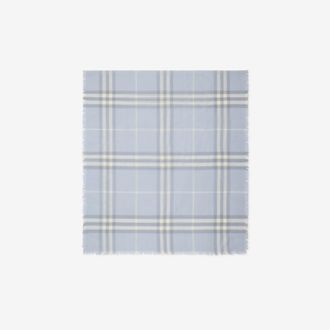 Burberry Wide Check Wool Scarf