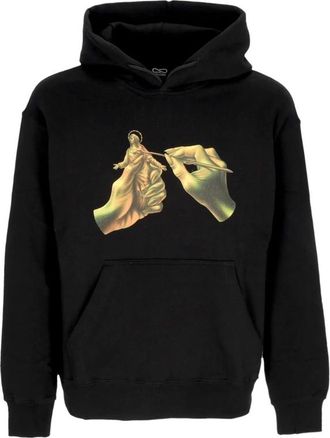 PROPAGANDA Zwarte Hoodie met Kangoeroezak - Heren - Hoodies - Zwart - L - Katoen - Hoodies & sweatvesten