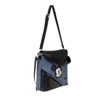 Desigual Tassen, Dames, Blauw, ONE Size, Denim, Mickey Den Rugzak