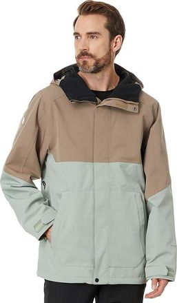 Volcom Brighton Full Zip Jacket Mens Jacket Agave : 2XL, Mesh/Polyester/Suede