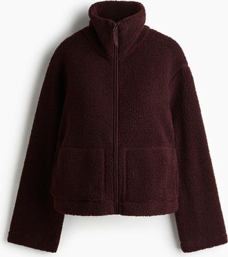 H&M Jacke aus Teddyfleece - Red