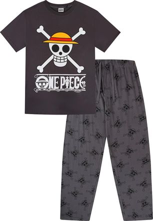 OnePiece Mens Long Pyjamas (XX-Large) Black