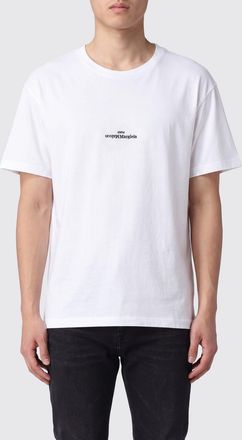 Maison Margiela T-shirt in cotone con logo a contrasto