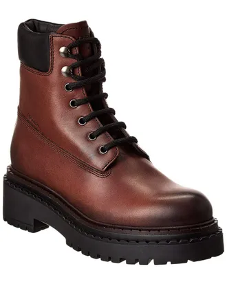 Prada Leather & Re-Nylon Work Boot