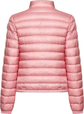 Moncler Womens Short Packable Down Jacket Lans Light Pink Polyamide Puffer