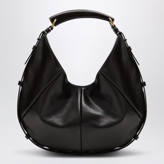 Saint Laurent Medium Mombasa hobo bag in calfskin leather, brown