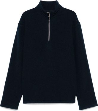 Rier Virgin Wool Zip-Up Sweater - Mens - Virgin Wool
