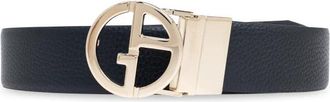 Giorgio Armani Omkeerbare riem - Heren - Riemen - Blauw - ONE Size - Leer - Accessoires