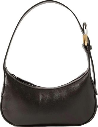 Staud Staud Womens Owen Leather Shoulder Bag, Espresso