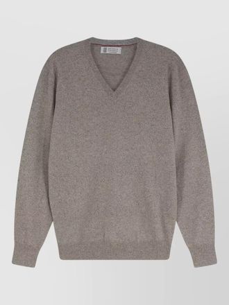 Brunello Cucinelli cashmere sweater v neck long sleeves