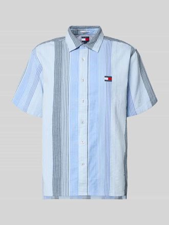 Tommy Jeans Relaxed Fit Freizeithemd aus reiner Baumwolle in Hellblau, Gr&ouml;&szlig;e XXL