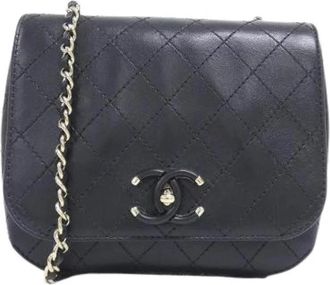 Chanel Pre-owned Calf Shoulder Bag - Dames - Vintage Schoudertas - Zwart - ONE Size - Leer - Vintage