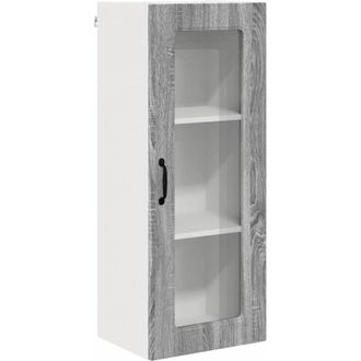 vidaXL Kitchen Wall Cabinet with Shelf Grey Sonoma 40 x 31 x 100 cm vidaXL