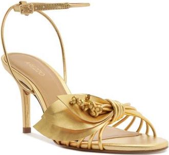 Arezzo Viola High Ankle Strap Sandal in Ouro at Nordstrom, Size 7.5