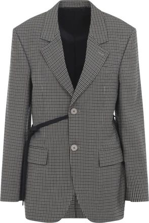 Balenciaga Wikkel Tailored Jas - Dames - Blazers - Veelkleurig - 2XS - Leer - Jassen