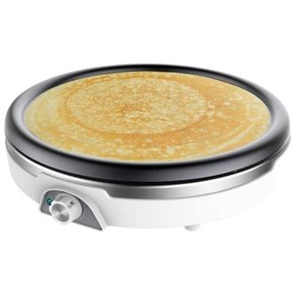 Cecotec Crepera De Acero Inoxidable Para Hacer Crepes Xl, Con 1350 W, Placa F&aacute;cilmente Extra&iacute;ble Y Apta Para Una Limpieza R&aacute;pida En El Lavavajillas