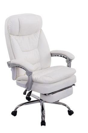 Clp Sedia Ufficio Xl Troy In Similpelle Bianco