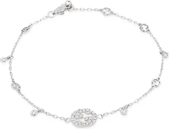 Gucci Interlocking G Diamond Bracelet In Wg - Yba729403003