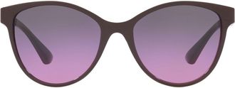 Sunglass Hut cat-eye gradient-lens sunglasses - women - Acetate - 55 - Brown