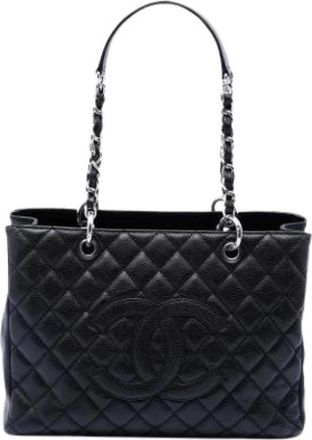 Chanel Pre-owned Grand Shopping Tote - Dames - Vintage Shopper - Zwart - ONE Size - Leer - Vintage