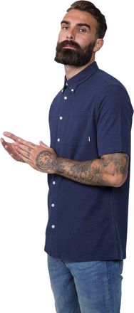 Firetrap Heren Klassiek Oxford Overhemd (Marine)