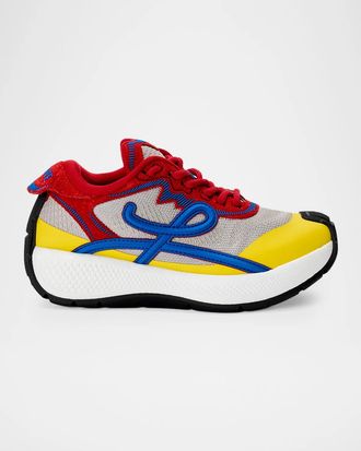 Loewe Men & apos;s Pogo Mix-Media Sneakers