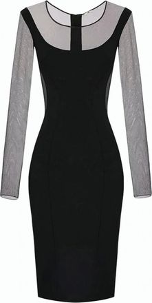Elisabetta Franchi Lightweight Crepe Cut Out Midi Dress
