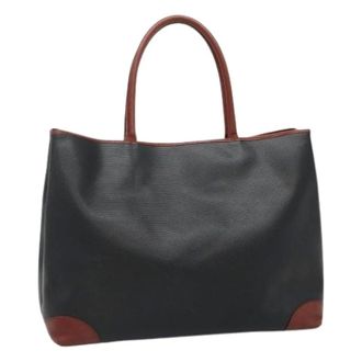 Bottega Veneta Pre-owned Tote Bags, female, Black, Size: ONE SIZE Pre-owned Canvas Tote Bag