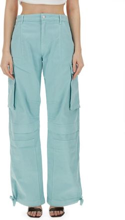 Moschino Light Blue Relaxed Cargos Pants