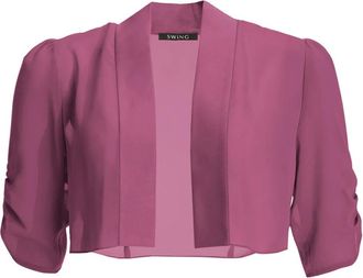 Swing Swing, Dames, Jassen, Roze, Maat: S Chiffon