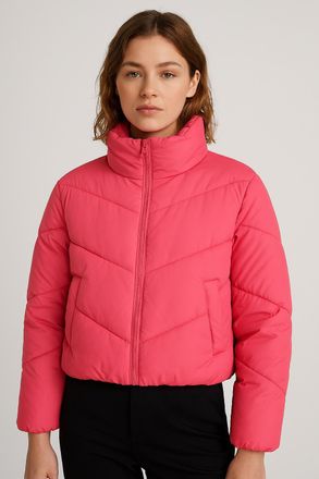 Only Steppjacke ONLY ONLAGNES LIFE SOLID PUFFER OTW ZL, Damen, Gr. XL, pink (pink lemonade), Steppware, Obermaterial: 100% Polyester, unifarben, regular fi