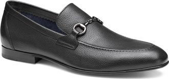 Johnston & Murphy Higgins Bit Loafer in Black Full Grain at Nordstrom, Size 10.5