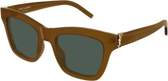Saint Laurent M156 Zonnebrillen - Dames - Zonnebrillen - Bruin - 52 MM - Nylon - Accessoires