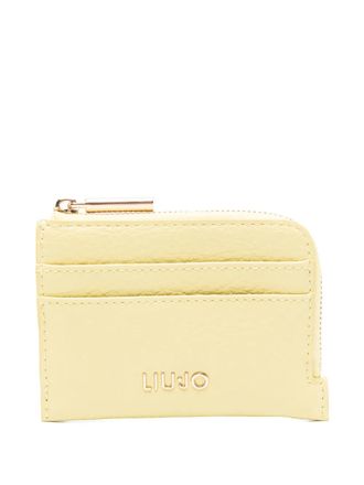 Liu Jo zip cardholder - women - Polyester/Polyester/Polyurethane Resin - One Size - Yellow