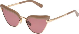 Karen Walker Fantasia KAS2231354 Womens Sunglasses Brown Size 55